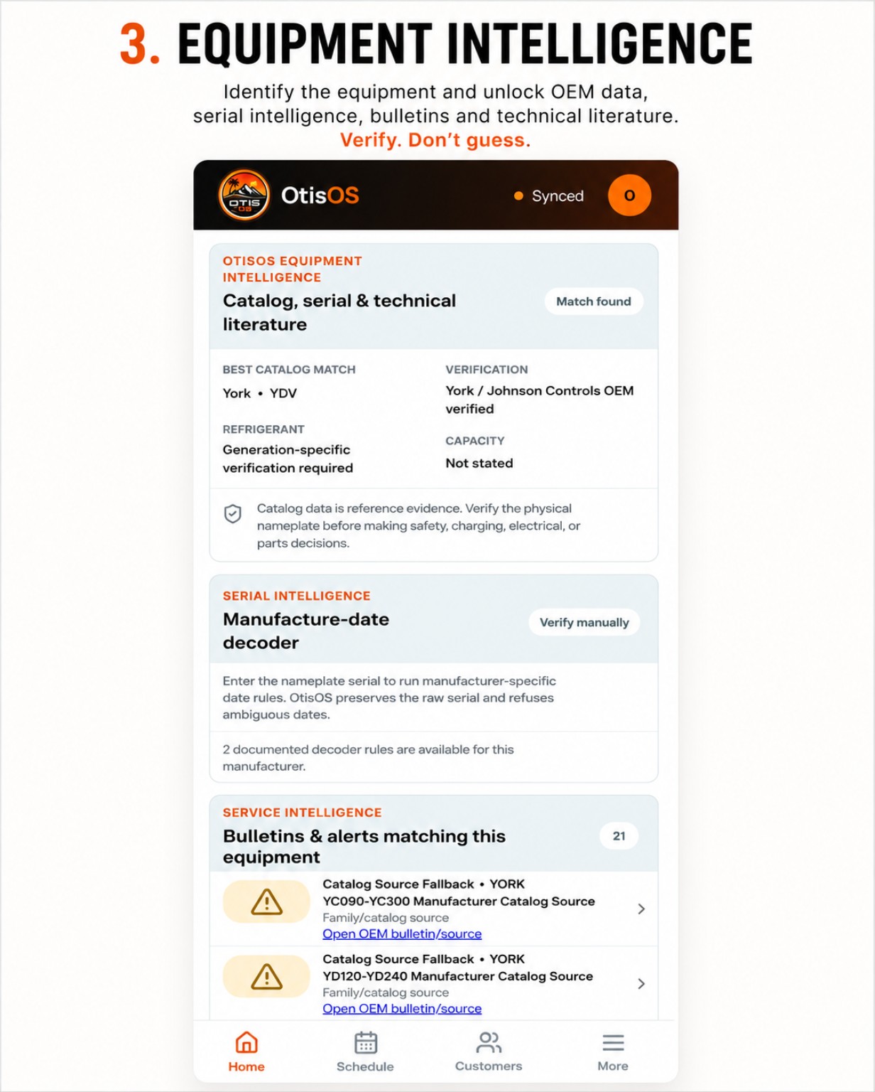 OtisOS equipment intelligence interface
